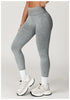 Yoga Pants, Impact Leggings for Women, Seamless Sports Yoga Pants, High-Waisted Ribbed Gym Wear, Fitness Training Clothes