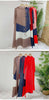 Long Pleated Dress For Women Round Neck Color Block Loose Style Printing Elegant Ladies Festival Party Clothing 2R8600