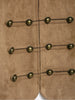 Women Slim Jacket Stand Collar Double Breasted Metal Button Decor Zip Front Cropped Outerwear Autumn Female Clothing
