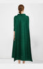 Pleated Long Sleeved Turtleneck Solid Painted Dress Women Designer Elegant Loose Plus Size Clothing
