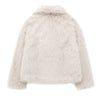 White Faux Fur Coat Woman coats Autumn Winter Fur Plush Fluffy Jacket Warm Red Gray Black Outerwears