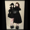 Original Japanese Lace Off-Shoulder Long Sleeve Dress Sweet Girl Kawaii Bowknot Women's Elegant Lolita Short Dresses