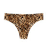 WarmSteps 3Pcs/Set Sexy Leopard Thongs Women's Panties Thongs Female Underwear Seamless Printed Panties Ice Silk Briefs