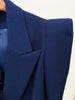 High Street Runway Designer Jacket Women Peak Strong Shoulder Lion Buttons Double Breasted Blazer Pants