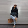 Warm Glossy Hooded Lace-up Cotton Coats Winter Female Casual Zipper Bottons Belted Overcoat Women's Solid Streetwear