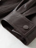 Korean Style Relaxed Motorcycle Leather Jacket Spring Casual Short Jacket for Women Sweet Cool Retro Solid