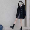 Japan Jk Wool Jackets Solid Loose Thickend Lapel Spring Jacket Korean Preppy Casual Coats Female Tops