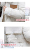 White Fur Collar Down Cotton Parkas Padded Coat Women Winter Long Over The Knee Waist Warm Thick Parkas Coat