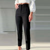 balck Flared Pants women's pants elegant Urban High Waist slim Tailoring pants for woman Office Wear Woman Trousers