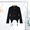 Frog Closure Velvet Tassel Jacket Slim Long Sleeve Mandarin Collar Spring Elegant Women Outerwear Chic Lady Coat