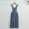Retro Women's Corduroy Dress Square Neck Casual Medieval Dresses Vestidos Para Mujer