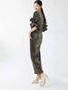 Elegant Pleated Long Dress For Women O-neck Flare Sleeves High Waist Solid Color Dresses Spring Clothing 2Z2387