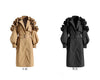 Spring Autumn Long Black Khaki Trench Coat for Women Belt Elegant Chic Stylish Designer Clothes Runway