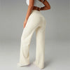 High Waisted Yoga Pants for Women, Loose Wide Leg Workout Trousers with Pockets for Running and Outdoor Exercise