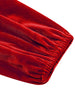 Red Velvet Christmas Elegant Party Women Dress Square Neck Long Bishop Sleeve Autumn Winter Belted Swing Dresses
