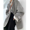Autumn Women Woolen Coat Turn Down Collar Regular Length Coat Women Winter Blazer Clothes Coats Tops