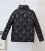 Glossy Down Cotton Jackets Women Winter Parkas Female Stand Collar Casual Warm Short Puffer Jacket Snow Outwear