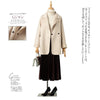 Autumn and Winter Reversible Woolen Coat Women's Mid-Length Small Hepburn Style Woolen Coat Loose