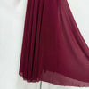 Women Ruched Maxi Dress Asymmetric Draped Sleeve High Neck Bodycon Mermaid Formal Evening Party Gown