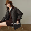 Women Coat Winter 100% Sheep Wool Corduroy Plaid Patterned Patchwork Woolen Coat