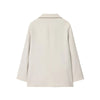 Women's Blazer Office Lady Long Sleeve Double-breasted Mid-length Casual Suit Coat Elegant Simple Stylish Outerwear
