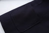 Navy Blue Blazer Autumn Winter Sophisticated Embroidered Suit Slim Fit Preppy Micro-Logo Blazer Ropa Mujer Woman Traf
