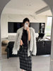 Women Autumn Furry Sweater Coat Single Button Design Knitted Warm Coat Thick Cardigans Clothes Tops For Women Sweater