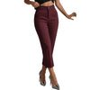 Women's High Waist Straight Leg Pants – Slim Fit Casual Trousers, Solid Color Versatile Office Bottoms