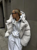 Winter Warm Puffer Jackets Women's Loose Parkas Coat Hooded Bread Jacket Outwear Cotton-padded Solid Quilted Jacket