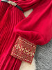 Spring Autumn French Sequin Nail Bead Long Sleeved Dress Women Elegant Temperament Birthday Party Pleated Long Dress C227