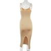 Plus Size Woman Clothing High Elasticity Abdominal Compression Slim Slip Dress Female Elegant Party Dresses