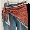 1pcs Retro Triangular Binder Headcloth Women's Niche All-Matching Scarf Jeans Belt Triangular Scarf