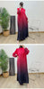 Prom Dress For Women Gradient Long Sleeves Maxi Pleated Print Dresses Spring Female Clothing 2DA3612