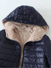 Mid Length Korean Edition Hooded Fit Women Jackets Autumn Winter Mid-length Office Cotton Coats Warm Lamb Fleece Parkas