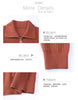 Knitted Cardigan Jacket Women Sweater Autumn Winter Lapel Zipper Sweater Jacket Loose Solid Outerwear Female Sweatshirt Tops