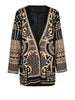 White Pearl Nailed Big Size Blazer Women V-neck Long Sleeve Loose Fit Jacket Tide Spring Autumn 7C274100