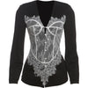 Jacquard Patchwork Jacket Women V-Neck Single-Breasted Full Sleeve Fall Office Basic Street Skinny Crop Coat