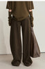 Minimalist Women's Casual Pants Winter Classic Versatile Warm Elastic Drawstring Loose Pants Female Trousers 12424082