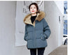 Cotton-Padded Jacket Women Winter Heavy Wool Collar Parkas Short Coat Female Thick Warm Down Cotton Overcoat Ladies Top