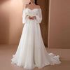 Women's Sexy Off Shoulder Lace Maxi Evening Gown Lantern Sleeve High Waist Women Dress Flowy Hem White Elegant Long Dress