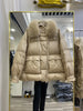 Lagabogy Winter Women Real Fox Fur 90% White Duck Down Jacket Short Puffer Coat Female Vintage Mink Fur Patchwork Parka