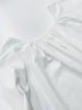 Parc Fee Casual Loose White Women Dress Elegant U-Neck Long Sleeve Floor-Length Dresses Simple Oversize Solid Female Dress