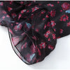 Sexy Floral Printed Mini Dress Women V-neck Flared Sleeve Waist Cinching Ruffle Bodycon Dresses Lady Party Vacation Gowns