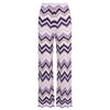 Bewq Women's O-neck Long Sleeve Short Tops Slip Stripe Waist Knitted Dress Loose Pants Evening Party Autumn