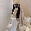 Women Long Cardigan Spring Knitted Loose V-neck Autumn Winter Elegant Sweet Outerwear Ladies Sweater Coat Soft Jacket Y2K