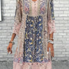 Elegant Women Dress Loose Casual Dress Women Printed Dress Temperament