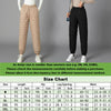 Women Winter Warm Down Cotton Pants Padded Quilted Trousers Elastic Waist Casual Trousers