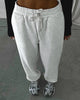 Autumn Women's Gray Sports Pants with Elastic 80% Cotton Jogging Vintage Classic Brown Sweatpants for Women