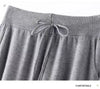 Women 100% Wool Pants Autumn and Winter Soft Comfortable High-Waist Knitted Thicken Pants Female Thin pants Casual Trousers