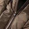 Warm Fur Collar Elastic Waist Hooded Coat Women's Elegant Waist-cinching Zippers Long Cotton Coats Winter Lady Outwear
